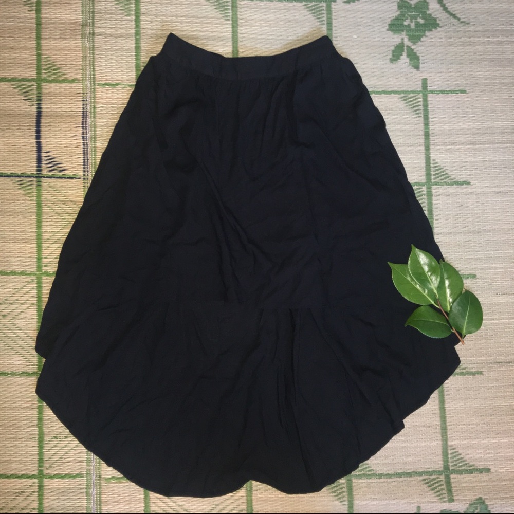 Mossimo High-Low Basic Black Skirt